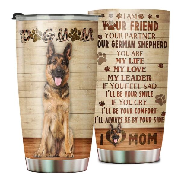 Dog Mom German Shepherd Stainless Steel Tumbler