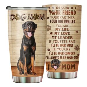 Dog Mom Rottweiler Stainless Steel…