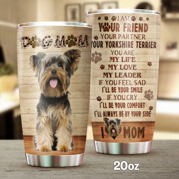 Dog Mom Yorkshire Terrier Stainless Steel Tumbler