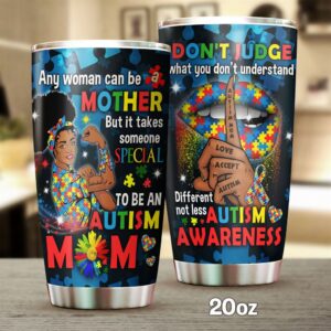 Flagwix It Take Someone Special To Be An Autism Mom Black Woman Tumbler 1