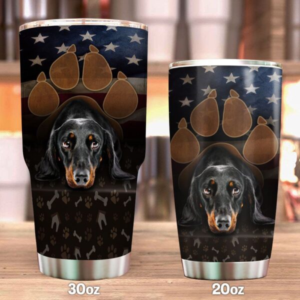 She Is A Dachshund Mom Stainless Steel Tumbler