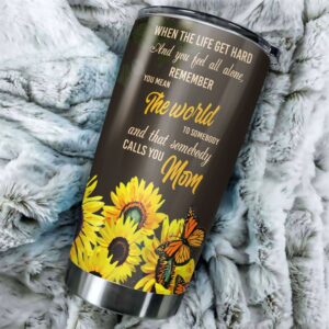 Flagwix Sunflower Stainless Steel Tumbler To Mom Mothers Day Gift 2