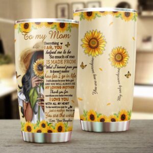 Flagwix To My Mom I Love You With All My Heart Stainless Steel Tumbler 20oz 1