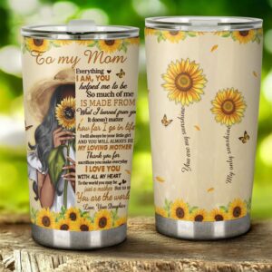 Flagwix To My Mom I Love You With All My Heart Stainless Steel Tumbler 20oz 2