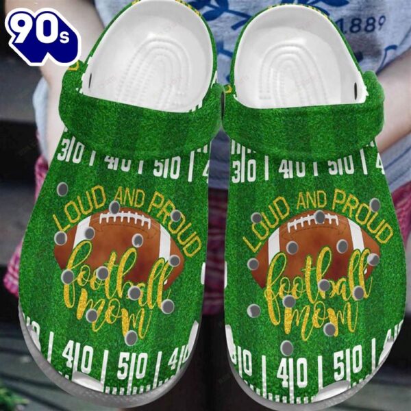 Football Proud Football Mom Classic Personalized Clogs