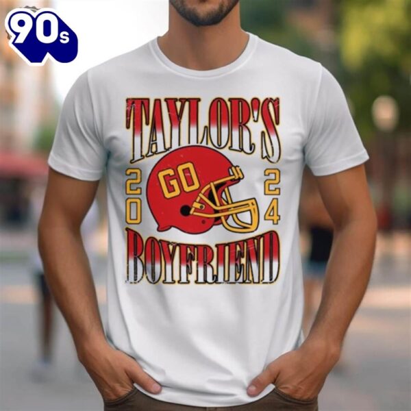 Go Taylors Boyfriend 2024 Helmet Football Shirt Tshirt