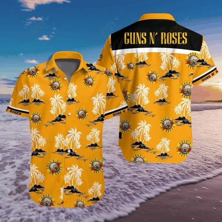 Guns N’ Roses Rock Band Fanmade Tropical Hawaiian Shirt Aloha Beach Summer