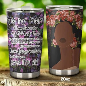 Homewix To My Black Mom Tumbler Flower Tumbler Gift For Mom From Daughter Flower For Mom TTQ04TUv5 2
