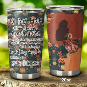 Homewix To My Black Mom Tumbler Flower Tumbler Gift For Mom From Daughter Flower For Mom TTQ04TUv7 2