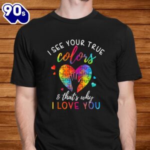 I See Your True Colors Puzzle World Autism Awareness Month Shirt 1