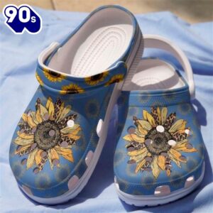 Leopard Sunflower Clog Personalize Name