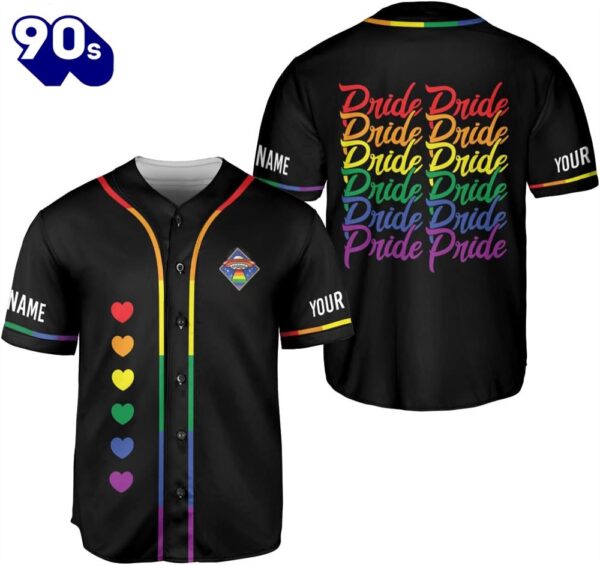 Leprints Personalized Lgbt Pride Baseball Jersey