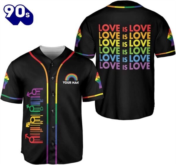 Leprints Personalized Lgbt Pride Baseball Jerseys