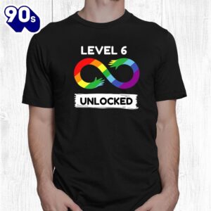 Level 6 Unlocked Autism Awareness Aspergers Novelty Love Shirt 1