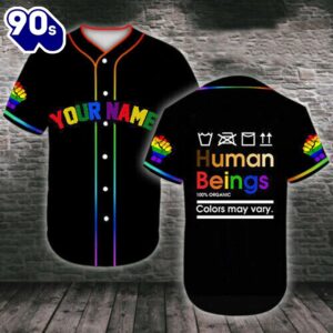 Lgbt Pride Baseball Jersey Rainbow…