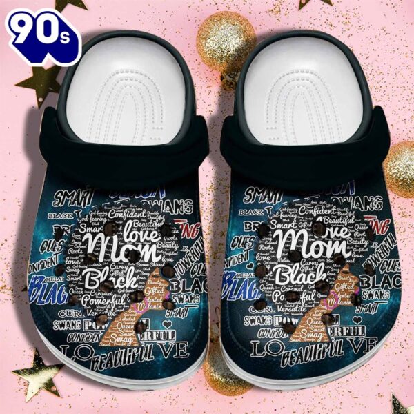 Mom Black Shoes For Black Mom Mothers Day – Beautiful Hair Black Women Shoes Gifts Grandma Personalized Clogs