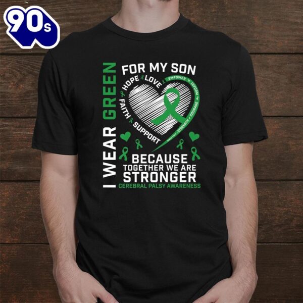 Mom Dad Father Mother Gifts Son Cerebral Palsy Awareness Shirt