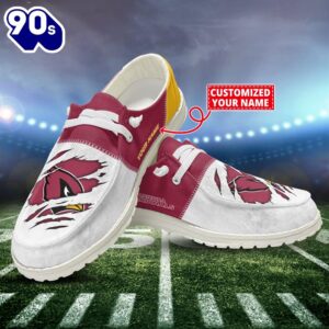 NFL Arizona Cardinals Canvas Loafer Shoes Custom