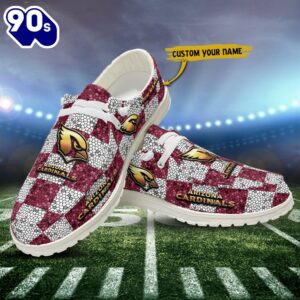 NFL Arizona Cardinals Canvas Loafer Shoes Custom Name