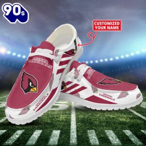 NFL Arizona Cardinals Canvas Loafer Shoes Custom Name New Arrivals