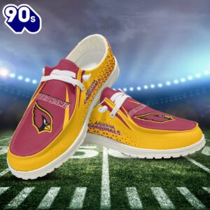 NFL Arizona Cardinals Sport Canvas Loafer Shoes Personalized Your Name