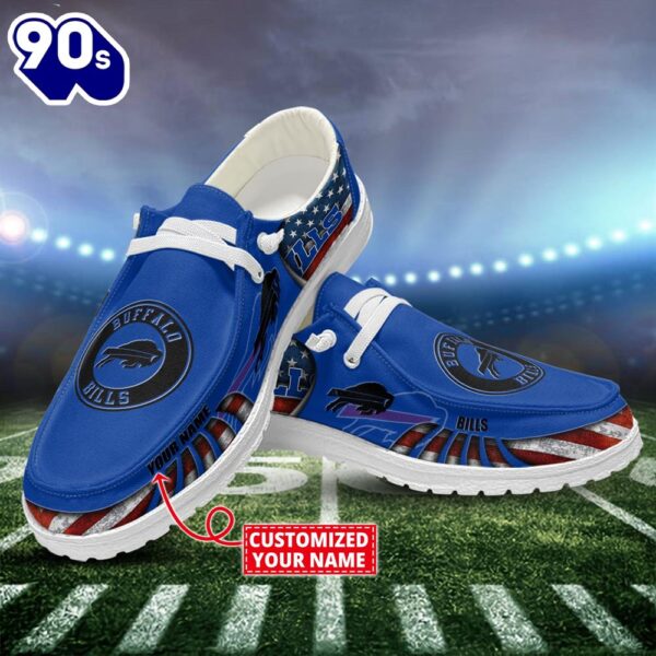 NFL Buffalo Bills Canvas Loafer Shoes Custom Name New Arrival