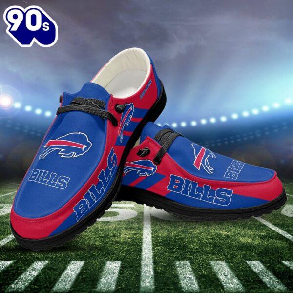 NFL Buffalo Bills Canvas Loafer Shoes Custom Your Name