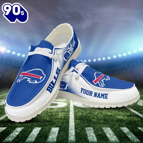 NFL Buffalo Bills Canvas Loafer Shoes Personalized Your Name