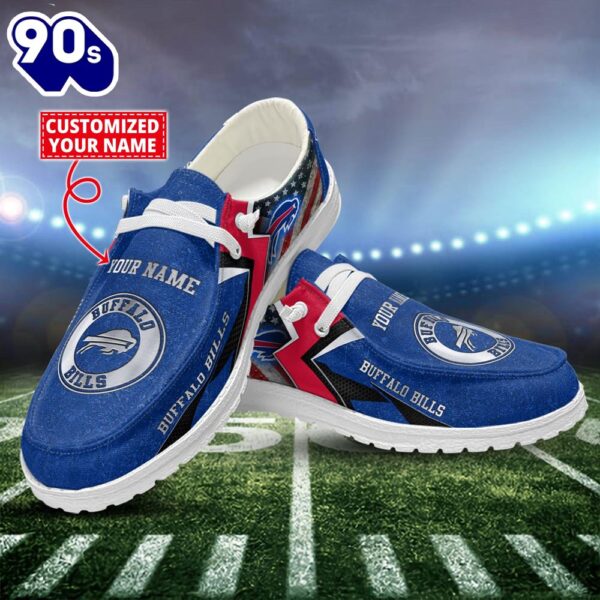 NFL Buffalo Bills Canvas Loafer ShoesCustom Name New Arrivals