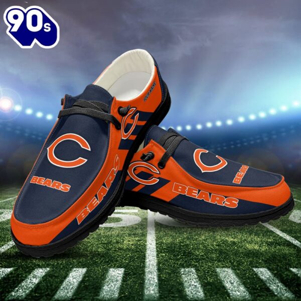 NFL Chicago Bears Canvas Loafer Shoes Custom Your Name