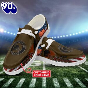 NFL Cleveland Browns Canvas Loafer Shoes Custom Name New Arrival