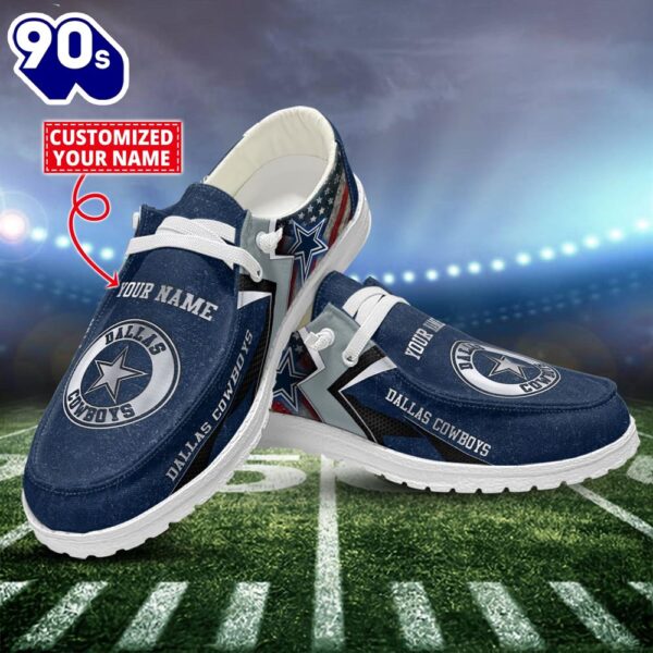 NFL Dallas Cowboys Canvas Loafer ShoesCustom Name New Arrivals