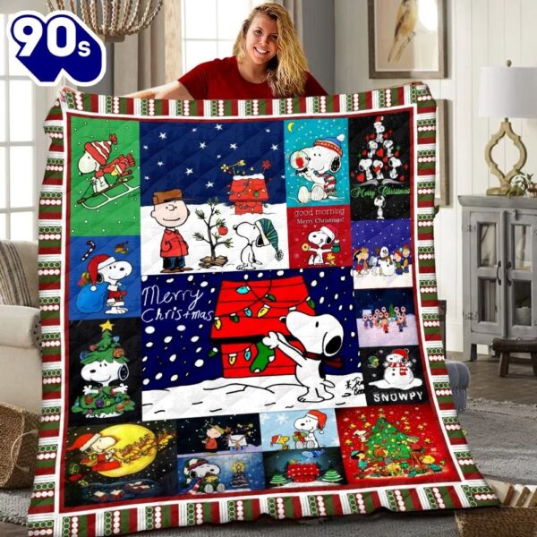 Peanuts Charlie Brown And Snoopy Merry Christmas, Peanuts Snoopy Blanket Mother Day Gift