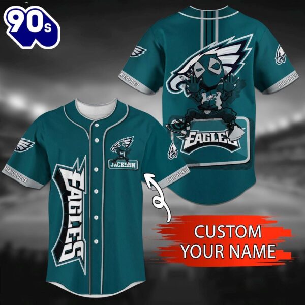 Philadelphia Eagles Classic Custom Name NFL Baseball Jersey Shirt