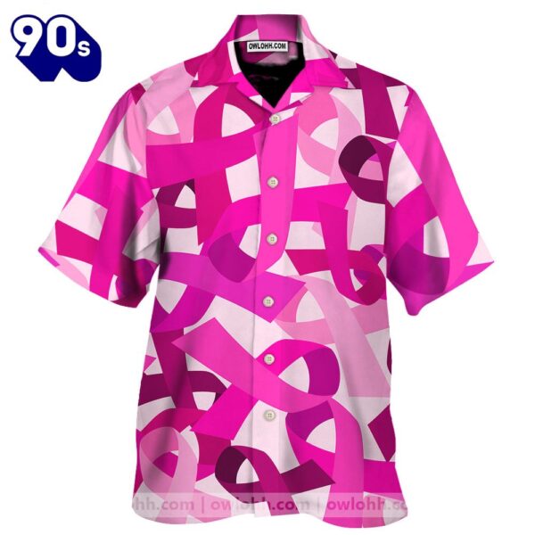 Pink Breast Cancer Awareness Hawaiian Shirt  For Men &amp Women  Adult