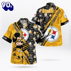 Pittsburgh Steelers Mickey Mouse Floral…