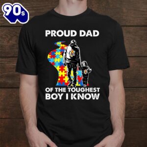 Proud Autism Dad Father And Son Autism Awareness Shirt 1