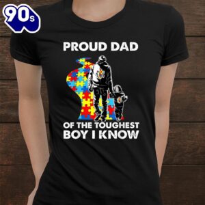 Proud Autism Dad Father And Son Autism Awareness Shirt 2