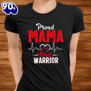 Proud Mama Of A Heart Warrior Chd Awareness Shirt 2