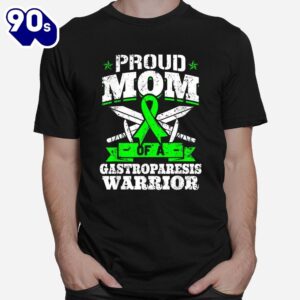 Proud Mom Of A Gastroparesis Warrior Awareness Ribbon Mother Shirt 1