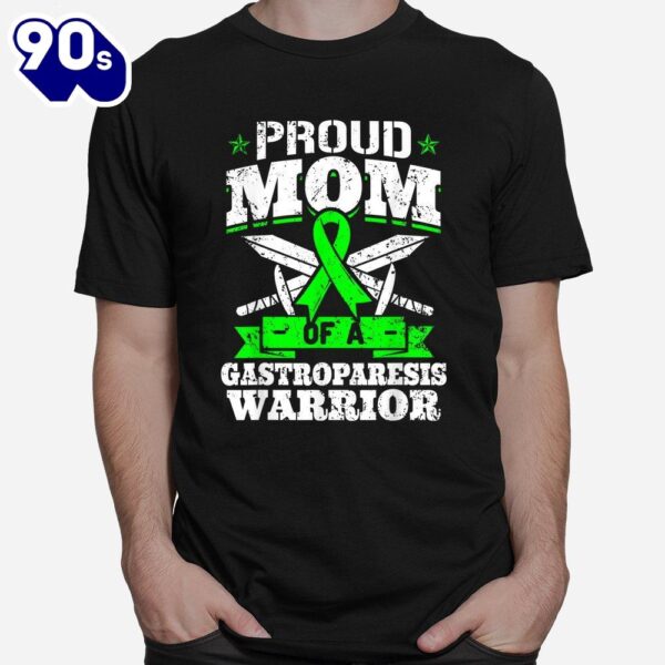 Proud Mom Of A Gastroparesis Warrior Awareness Ribbon Mother Shirt