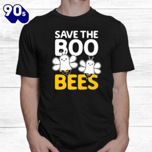 Save The Boo Bees Breast Cancer Awareness Halloween Ghost Shirt 1