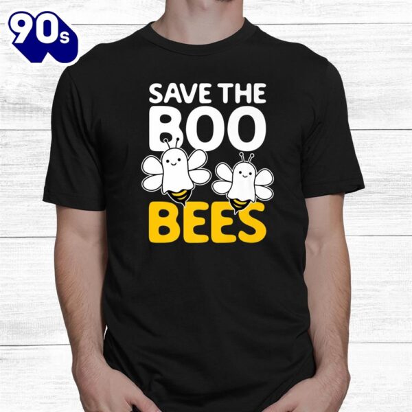 Save The Boo Bees Breast Cancer Awareness Halloween Ghost Shirt