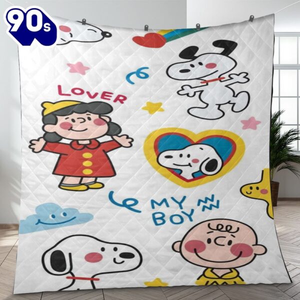 Snoopy Peanuts & Friends 1 Fan Gift, Snoopy Peanuts & Friends Blanket Mother Day Gift