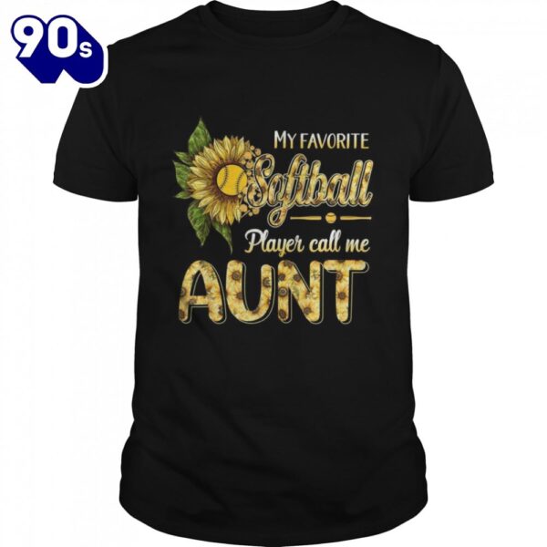 Softball Baseball Sunflower Mother’s Day Shirt For Aunt Shirt