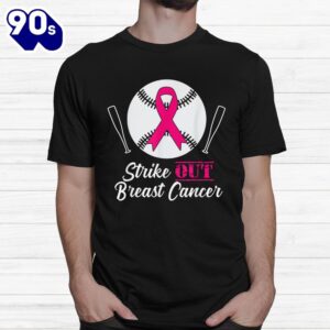 Strike Out Breast Cancer Pink Cancer Awareness Month Shirt 1