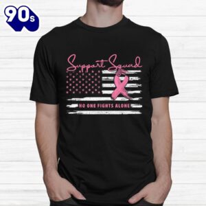 Support Squad Breast Cancer Warrior Awareness Pink Ribbon Shirt 1