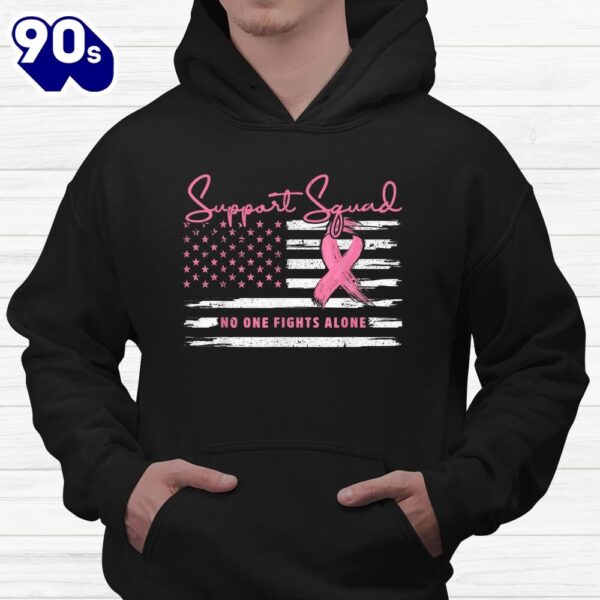 Support Squad Breast Cancer Warrior Awareness Pink Ribbon Shirt