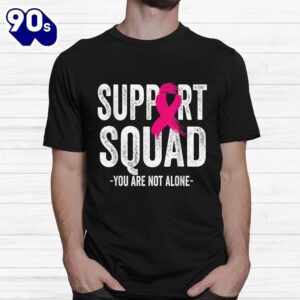 Support Squad Pink Ribbon Warrior Breast Cancer Awareness Shirt 1
