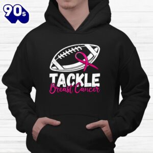 Tackle Football Pink Ribbon Breast Cancer Awareness Warrior Shirt 3
